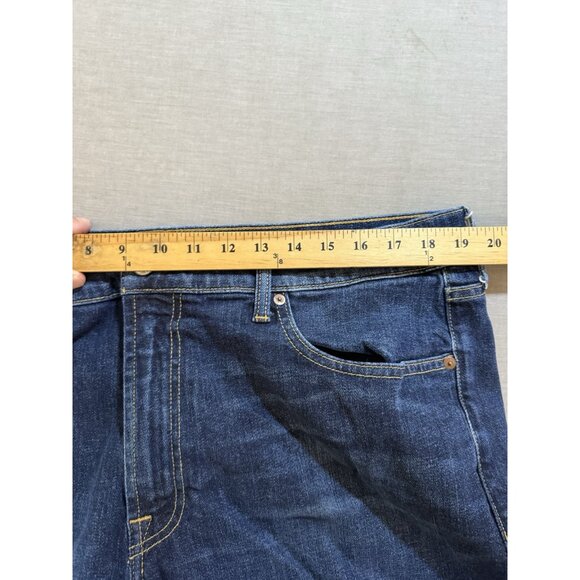 Lucky Brand Straight Jeans Mens 38 Blue Denim Pocketed Zip 38X31. - Picture 8 of 12